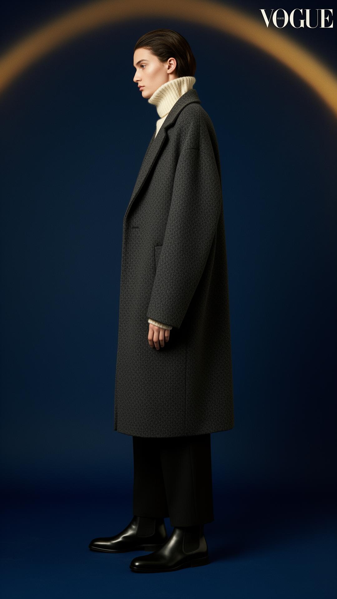 Editorial outfit with layered fashion details